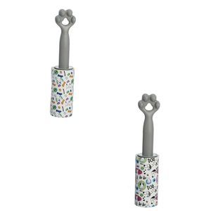 Rolo Tira Pelos Plástico Cinza 60 Folhas RG0097 - Ringo