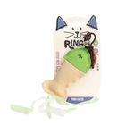 Brinquedo_Para_Gatos_Peixe_Com_Guizo_Poliéster_Plástico_Verde_Ref.RG0113_Ringo
