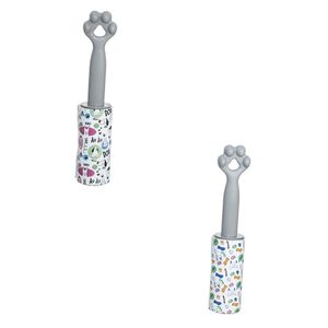 Rolo Tira Pelos Plástico Cinza 20 Folhas RG0096 - Ringo