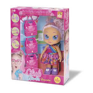 Boneca Club Girls Com Kit Surpresa Sortido Vinil E Plástico Branca 0967 - Bee Toys