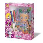 Boneca_Club_Girls_Pintura_Com_Unicórnio_E_Canetinhas_Vinil_E_Plástico_Branca_Ref.0962_Bee_Toys