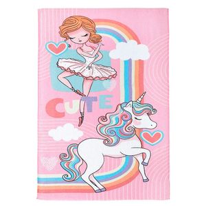 Toalha de Banho Infantil Felpuda Fantasia Algodão Rosa 70x115cm 252288720530 - Dohler