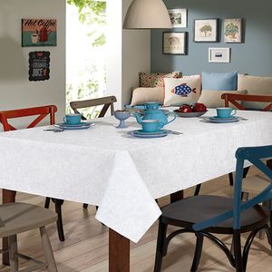 Toalha Mesa Retangular Clean Athenas Edite Algodão E Poliéster Estampada 140x210cm 13701224860530 - Dohler