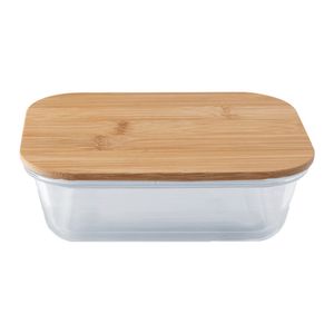 Travessa G Retangular Tampa Hermética Futuro Vidro 920ml 20x14,7x6,4cm LM2050 - honeyhome