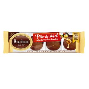 Pão de Mel Cobertura de Chocolate 90g 4266 - Barion