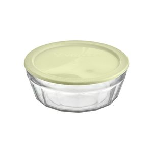 Tigela Laguna Vidro Com Tampa Plástica 4 Litros 3090 - Vitazza