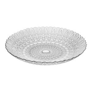 Centro de Mesa Pluma Vidro Transparente 10x38cm - Vitazza