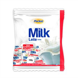 Bala Pocket Milk Leite 100g 2153 - Riclan