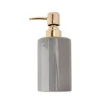 Dispenser_Banheiro_Para_Sabonete_Líquido_450ml_Cerâmica_Cinza_Texturizada_17x7cm_LM1571_-_honeyhome