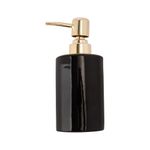 Dispenser_Banheiro_Para_Sabonete_Líquido_450ml_Cerâmica_Cinza_Texturizada_17x7cm_LM1571_-_honeyhome