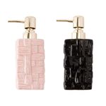 Dispenser_Banheiro_Para_Sabonete_Líquido_450ml_Cerâmica_Textura_Madeira_17x6,5cm_LM1572_-_honeyhome