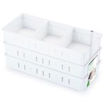 Conjunto_Organizadores_de_Gaveta_3_Peças_Com_Divisórias_Plástico_Branco_27x12x4,8cm_Ref.1920_Dasplast