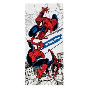 Toalha Banho Infantil Felpuda Spider-man Algodão Cinza 60x120cm 6187001 - Lepper
