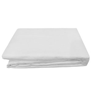 Lençol Avulso Casal com Elástico Algodão Branco 190x140cm AC24812 - Arte & Cazza