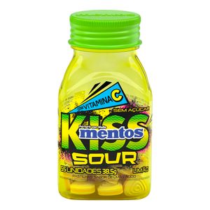 Pastilha Mentos Kiss Sour Limão 38,5g 20591 - Perfetti