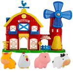 Celeiro_Farmer_Plástico_Vermelho_5_Peças_Ref.0464_Samba_Toys