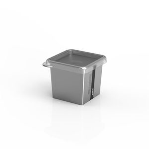 Pote Organizador Metallic Vision Quadrado Plástico 180ml AD0083 - Potte
