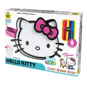 Tapete de Pintura Lavável Hello Kitty Vinil Branco 1203 - Samba Toys