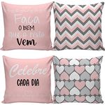 Kit_Capa_Almofada_Estampa_Celebre_Microfibra_Rosa_E_Cinza_Sortido_40x40cm_2_Peças_Ref.CAL112112_Nsw_Decor