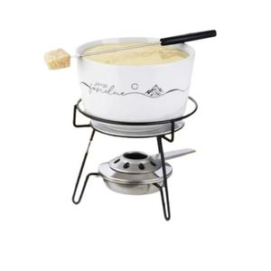 Fondue Swiss Porcelana Branca 8 Peças - Forma