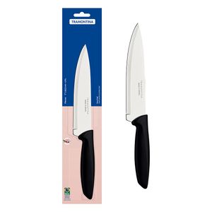 Faca Chef Plenus Aço Inox Cabo Polipropileno Preto 7" 23426107 - Tramontina