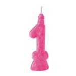 Vela_Br_Festas_Super_Número_1_Parafina_Rosa_Ref.MONA000150_Brdecor