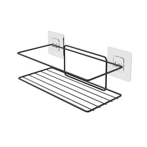 Suporte Multiúso Com Adesivo Aço Pvc Preto 1549BL - Stolf