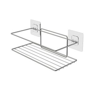 Suporte Multiúso Com Adesivo Aço Pvc Cromado 1549CR - Stolf