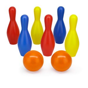 Jogo Boliche Jr Colorido 8 Peças 3099 - Toyer Brinquedos