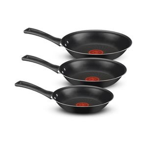 Kit Frigideiras Francesas Limpa Fácil Alumínio Antiaderente Preto 3 Peças 9295305552 - Rochedo