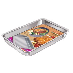 Assadeira Retangular Luxo Nº2 Polida 510302 - Fortaleza