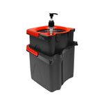 Mop_Giratório_Duo_Aço_Inox_Vermelho_E_Cinza_Ref.126042801011_Powermaid