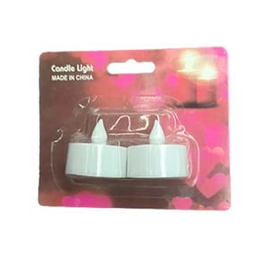 Kit de Velas Eletrônicas Castiçal Led Bateria Ag3 Plástico 2 Peças 3,8cm LM1797 - honeyhome