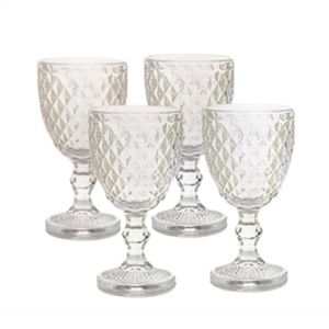 Conjunto de Taças Party Attuale Vidro 300ml 4 Peças 8,8x17cm - honeyhome
