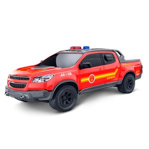 Carro Pick-up S10 Bombeiro Vermelho 1152 - Roma Brinquedos