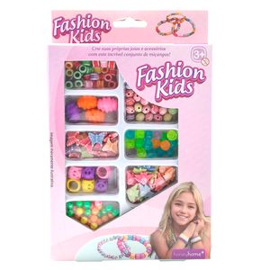 Conjunto de Miçangas Fashion Kids Plástico LJM116 - honeyhome