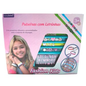 Pulseiras Com Letrinhas Fashion Kids Plástico LJM121 - honeyhome