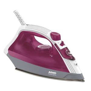 Ferro A Vapor Elétrico Steamgliss Base Cerâmica Rosa FSGC 220v - Arno