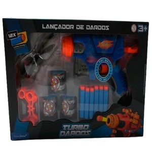 Lançador de Dardos Turbo Dardos Com Acessórios Plástico Sortido LJM128 - honeyhome