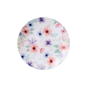 Prato Sobremesa Floratta Porcelana Branco 21cm 96580036 - Tramontina