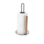 Suporte_Rolo_Papel_Toalha_Eco_Design_Aço_E_Madeira_Preto_29,5x13,5x15cm_Ref.0453_Arthi
