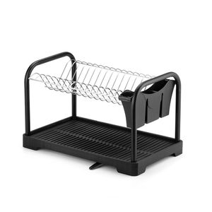Escorredor Desmontável Master Com Bandeja Bica Aço E Plástico Preto 28,5x26,7x43,5cm 1043 - Arthi