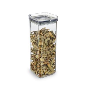 Pote Hermético Para Temperos Plástico Transparente 400ml 16,7x6x6cm 5139 - Arthi