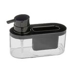 Dispenser_Detergente_E_Bucha_Plástico_Preto_13x7,7x18cm_Ref.8520_Arthi
