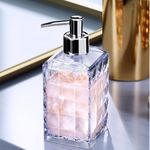 Porta_Sabonete_Líquido_Diamante_Plástico_Cristal_500ml_Ref.1939_Arthi