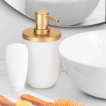Porta_Sabonete_Líquido_Plástico_Branco_E_Dourado_500ml_Ref.1973_Arthi