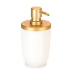 Porta_Sabonete_Líquido_Plástico_Branco_E_Dourado_500ml_Ref.1973_Arthi