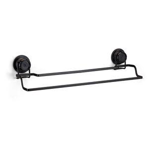 Porta Toalha Banho Com Sucção Aço Preto 2604 - Arthi