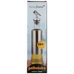 Galheteiro_Multiúso_Em_Vidro_Revestimento_Inox_Com_Bico_Dosador_300ml_24,8x6,5cm_Ref.LM2130_honeyhome