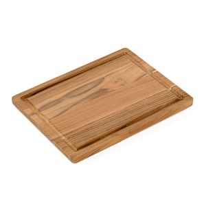Tábua Teca Slim Madeira Natural 34x27x1,5cm 1316 - Stolf